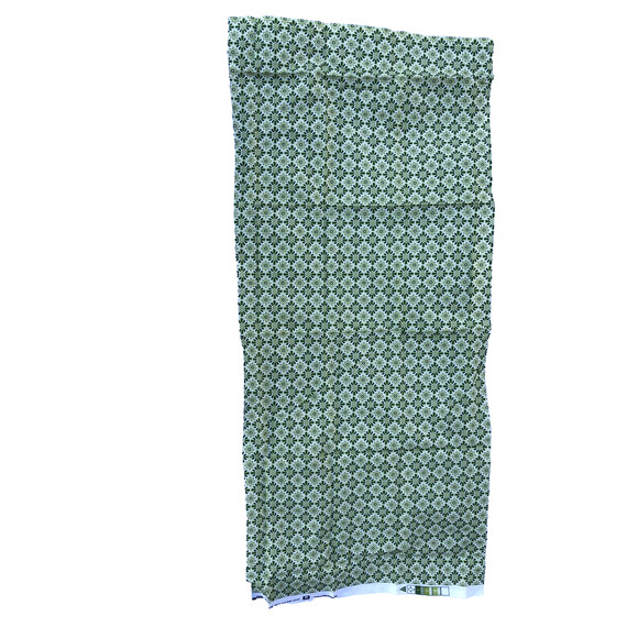 Fabric Green Geometric Floral 1/2 Yard Cotton Richloom Joanns Lightweight - Picture 4 of 8